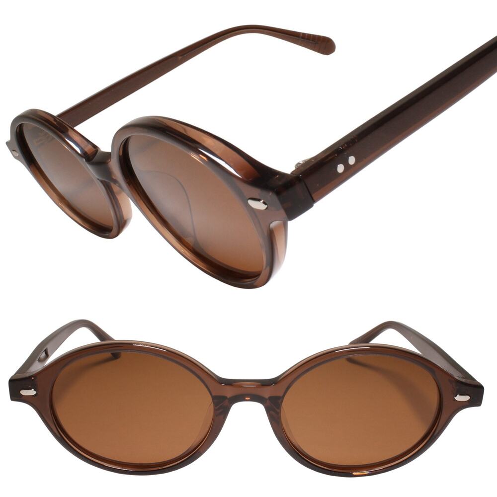 Brown Round Sunglasses Classic Iconic Timeless Vintage For Unisex Stylish Trendy